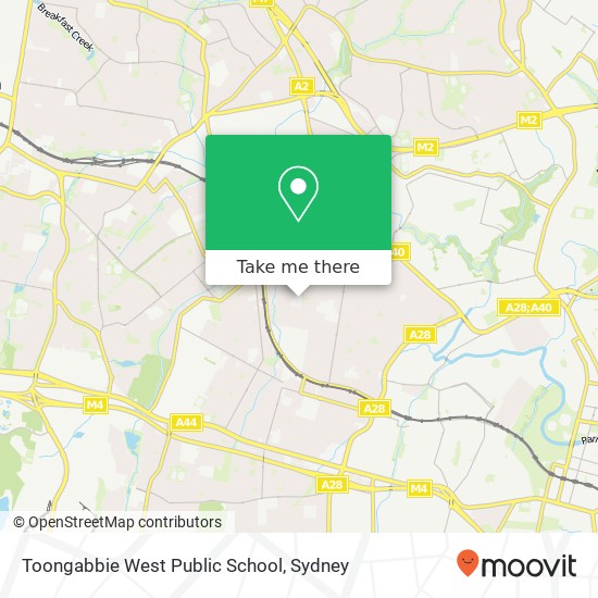 Toongabbie West Public School map