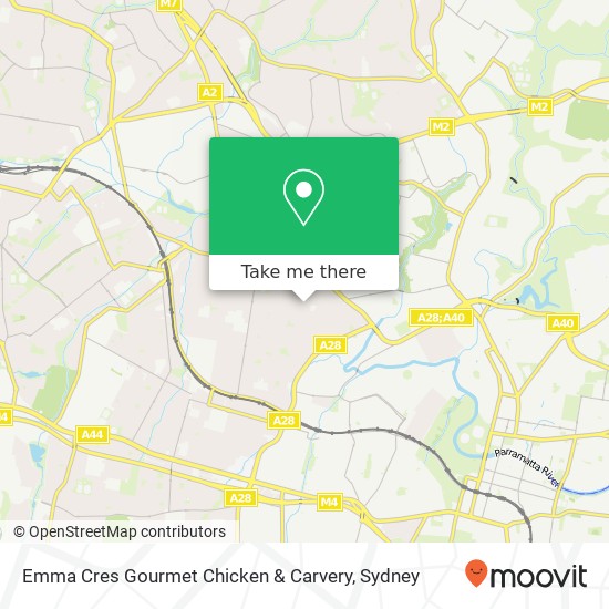 Emma Cres Gourmet Chicken & Carvery map