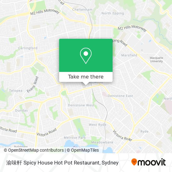 渝味軒 Spicy House Hot Pot Restaurant map