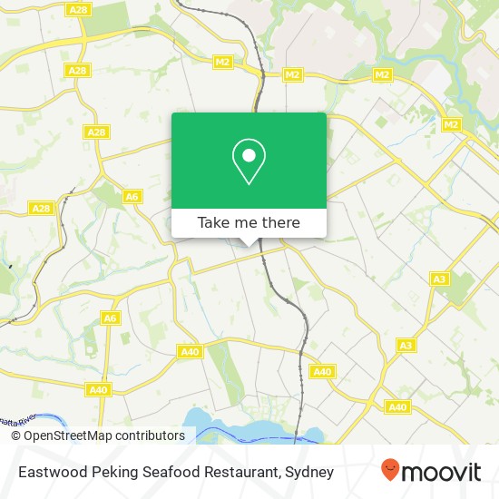 Eastwood Peking Seafood Restaurant map