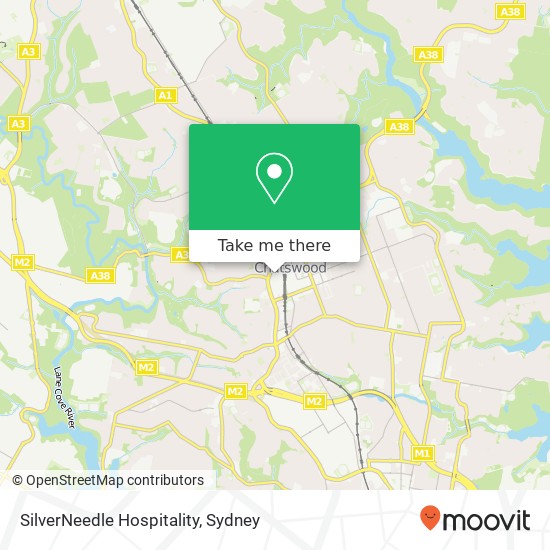 SilverNeedle Hospitality map