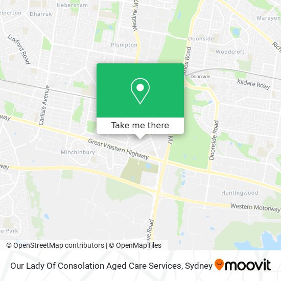 Mapa Our Lady Of Consolation Aged Care Services