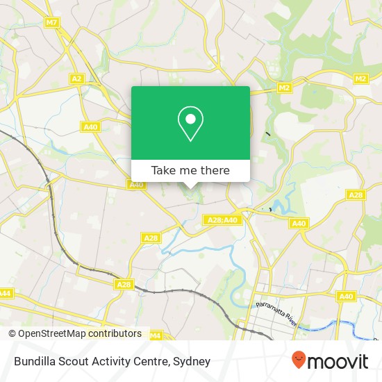 Bundilla Scout Activity Centre map