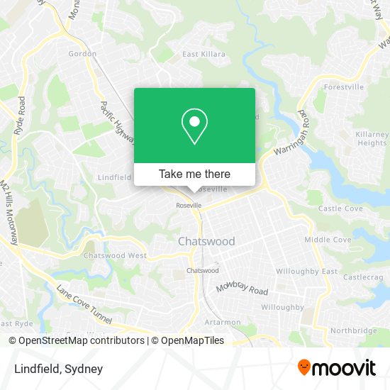 Lindfield map
