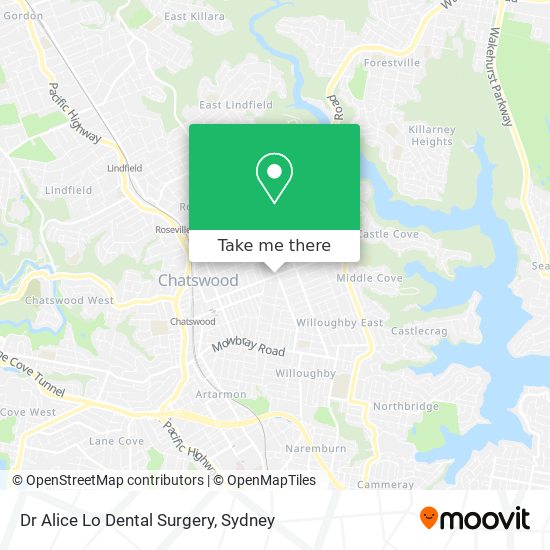 Dr Alice Lo Dental Surgery map