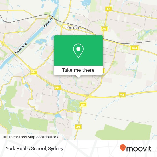 Mapa York Public School