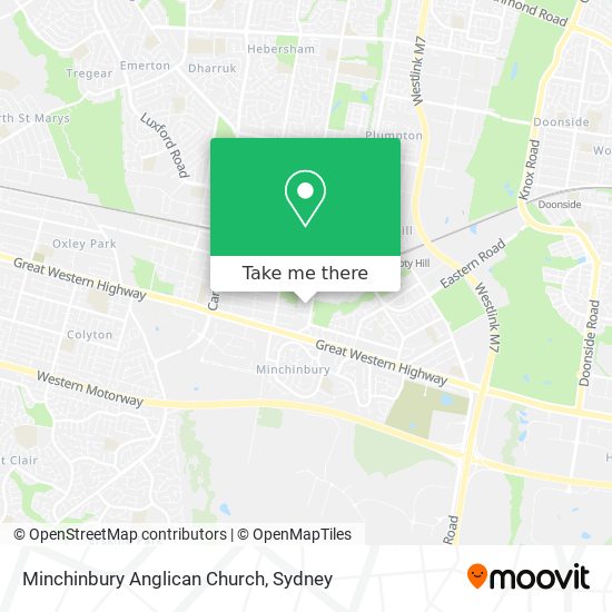 Minchinbury Anglican Church map