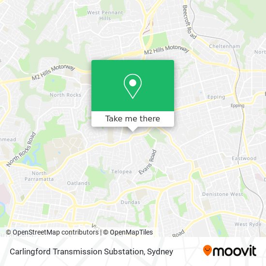 Carlingford Transmission Substation map