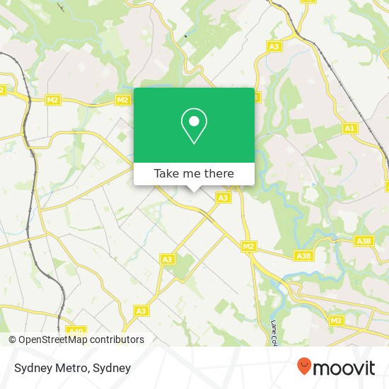 Sydney Metro map