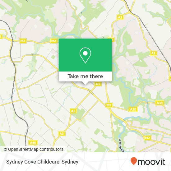 Mapa Sydney Cove Childcare