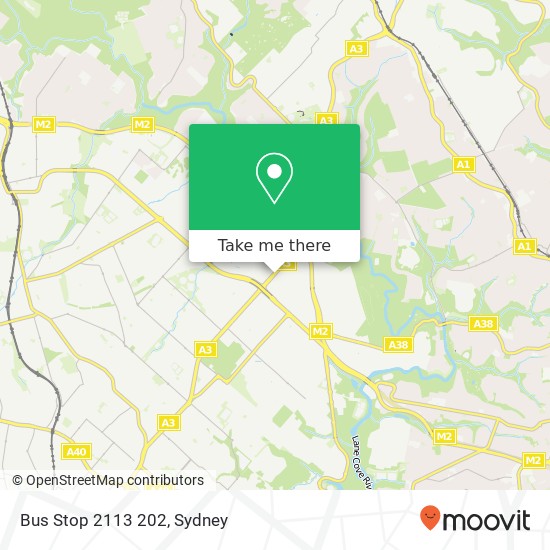 Mapa Bus Stop 2113 202