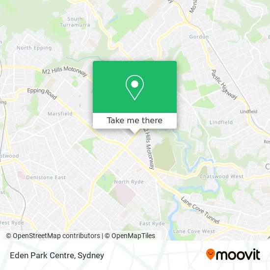 Eden Park Centre map