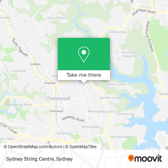 Sydney String Centre map