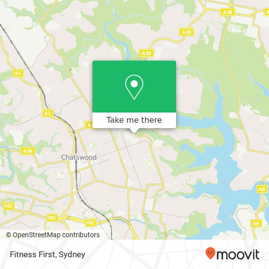 Fitness First map