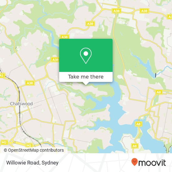 Mapa Willowie Road