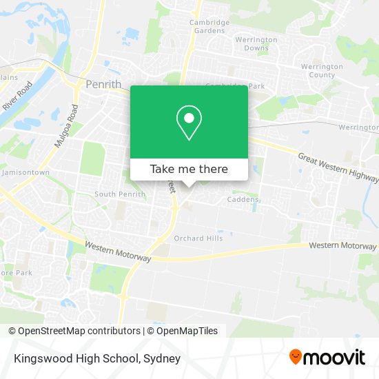 Kingswood High School map