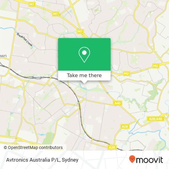 Mapa Avtronics Australia P/L
