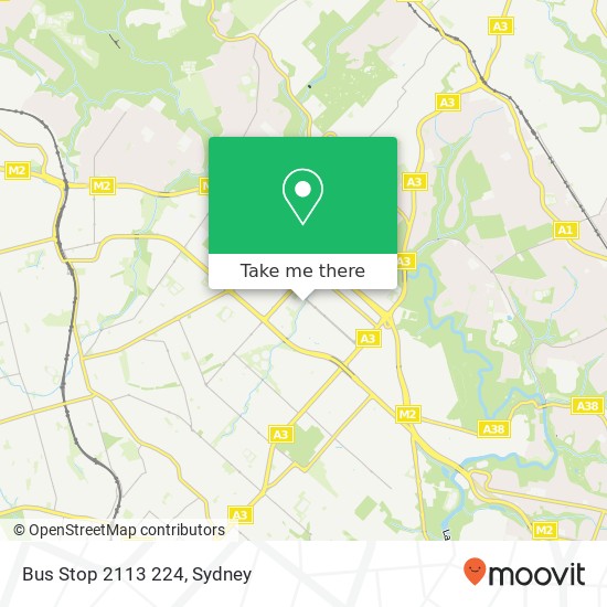 Mapa Bus Stop 2113 224
