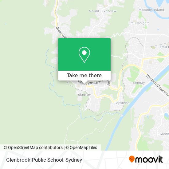 Mapa Glenbrook Public School