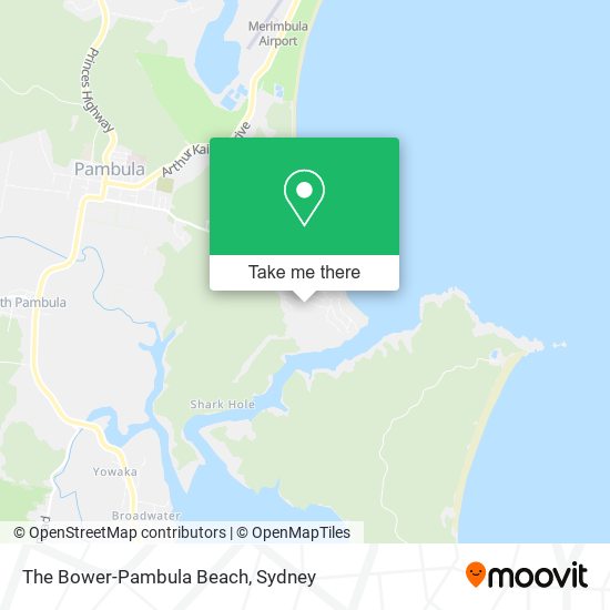 The Bower-Pambula Beach map