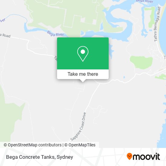 Bega Concrete Tanks map