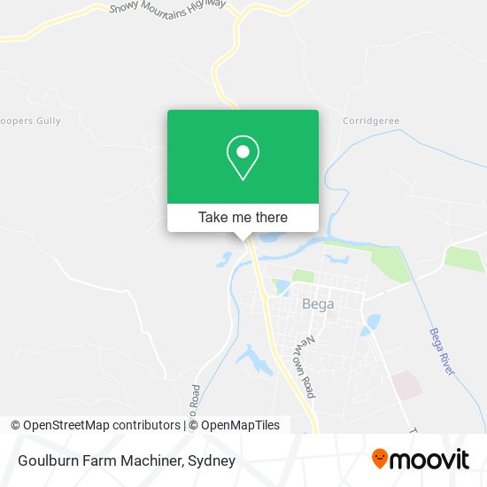 Mapa Goulburn Farm Machiner