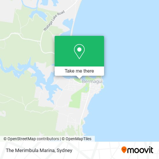 The Merimbula Marina map