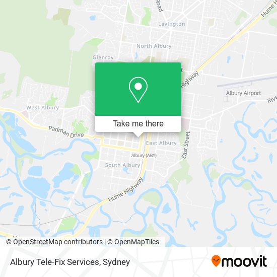 Albury Tele-Fix Services map