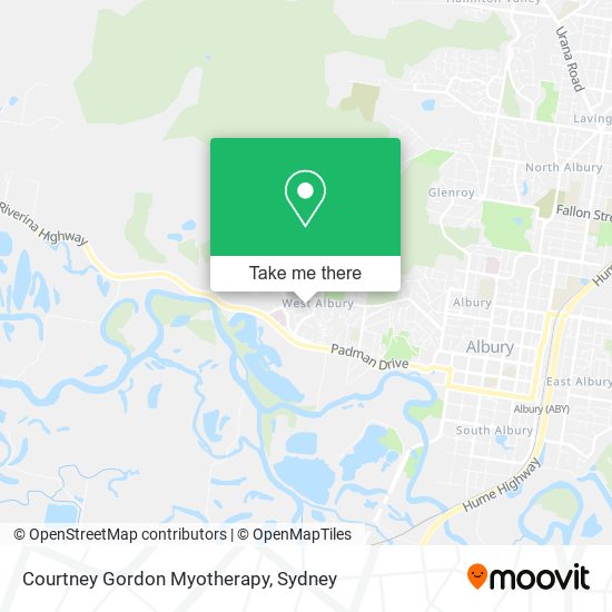 Courtney Gordon Myotherapy map