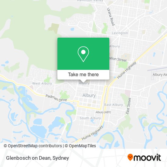 Glenbosch on Dean map
