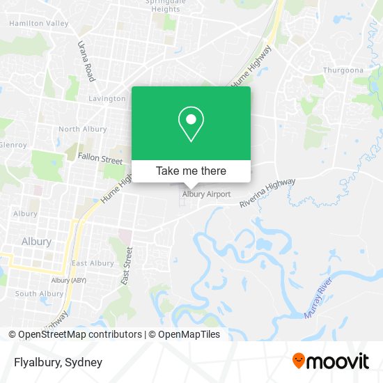 Mapa Flyalbury