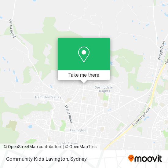Community Kids Lavington map
