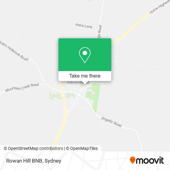 Rowan Hill BNB map