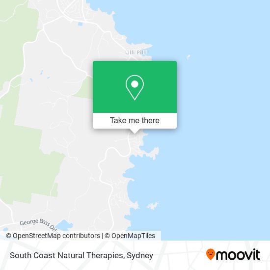 South Coast Natural Therapies map