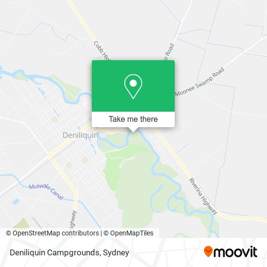 Deniliquin Campgrounds map