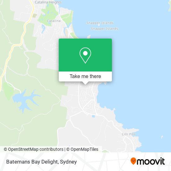 Batemans Bay Delight map