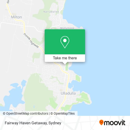 Mapa Fairway Haven Getaway