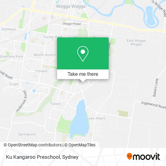 Ku Kangaroo Preschool map