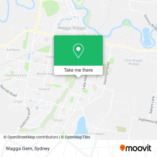 Mapa Wagga Gem