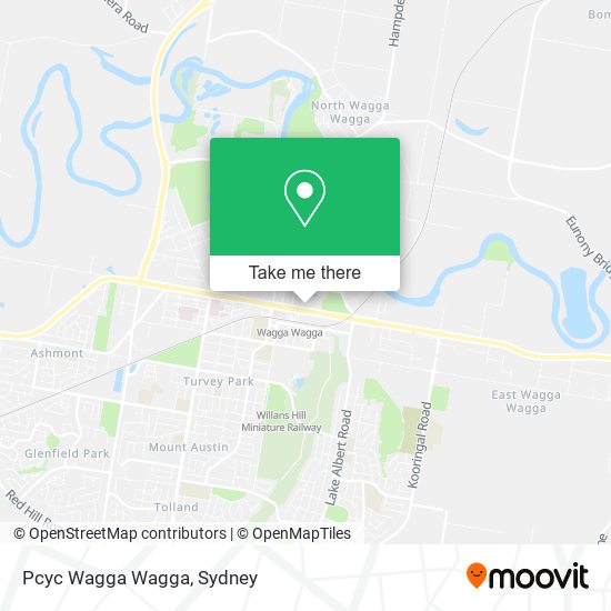 Pcyc Wagga Wagga map