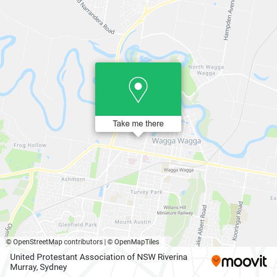 Mapa United Protestant Association of NSW Riverina Murray