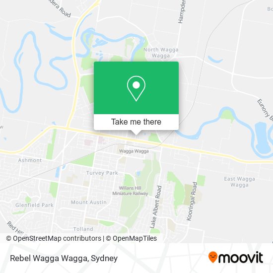 Rebel Wagga Wagga map