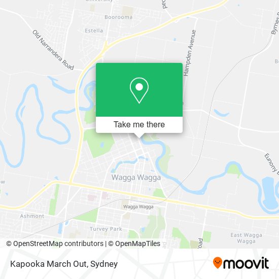 Kapooka March Out map
