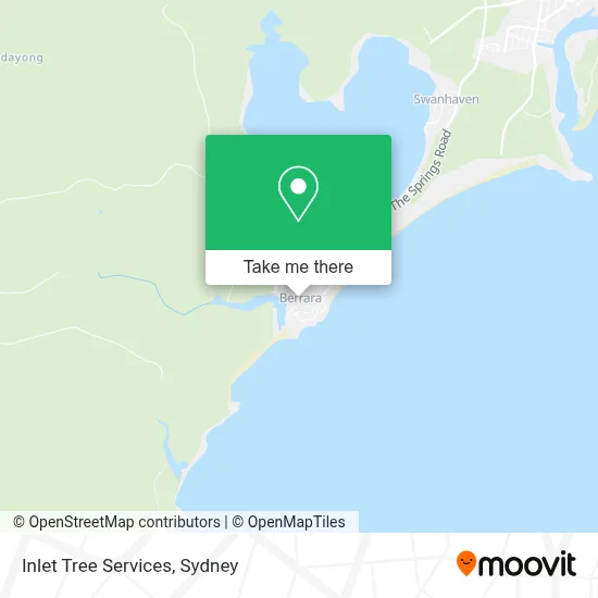 Inlet Tree Services map