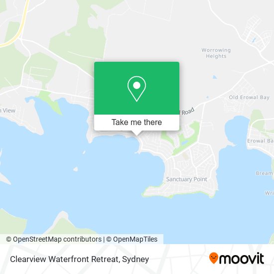 Clearview Waterfront Retreat map