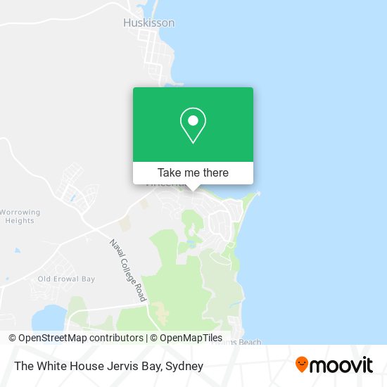 Mapa The White House Jervis Bay
