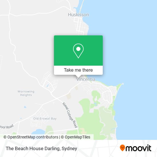 The Beach House Darling map