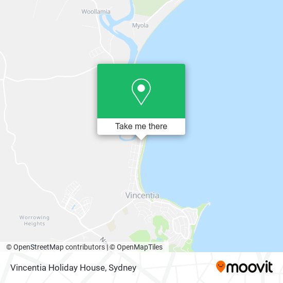 Mapa Vincentia Holiday House