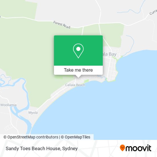 Mapa Sandy Toes Beach House