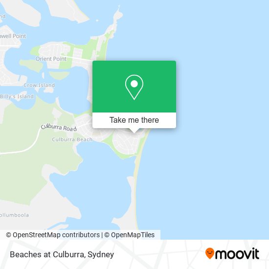 Beaches at Culburra map